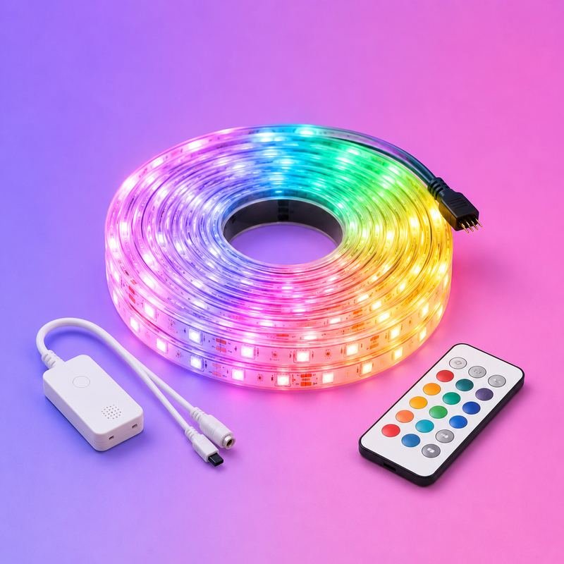 RGB LED Tape Light with Remote