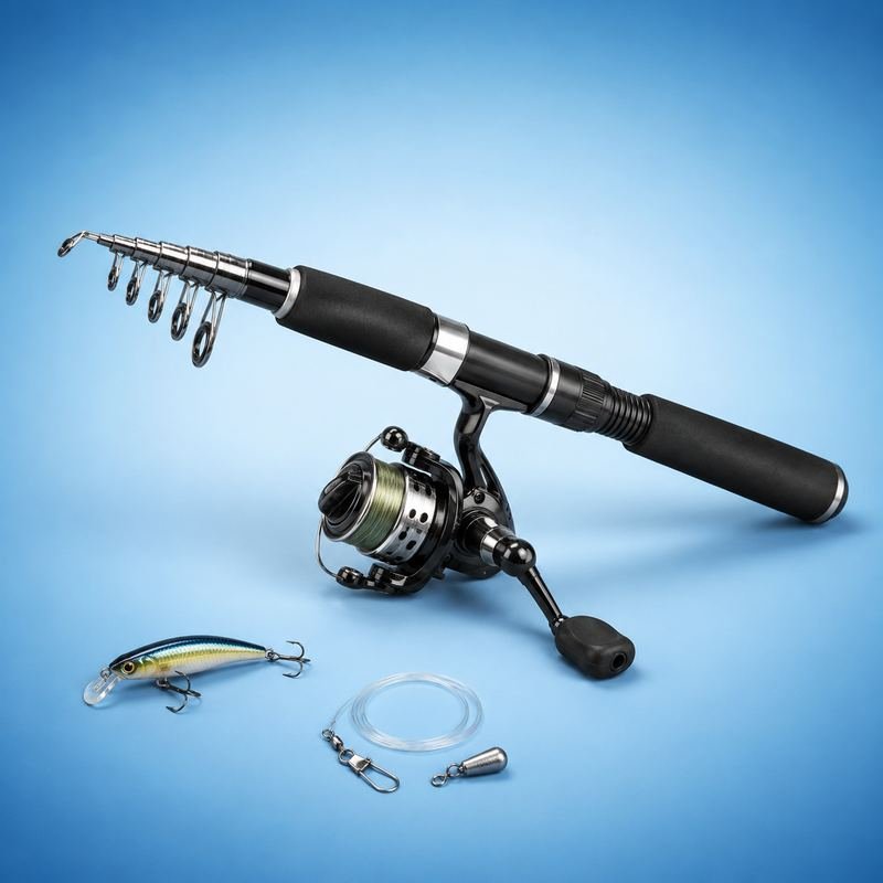 Telescoping Fishing Rod & Reel Combo