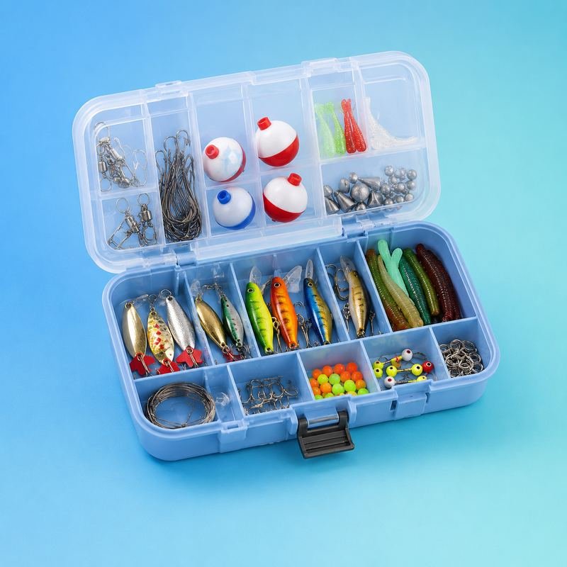 500-Piece Fishing Tackle Box